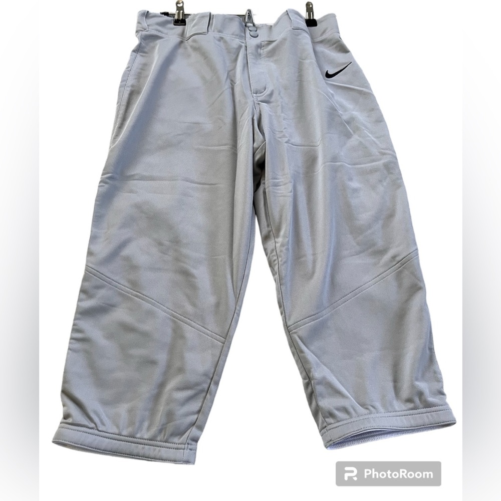 NWT Nike Vaper Select softball pants, light gray, size Large